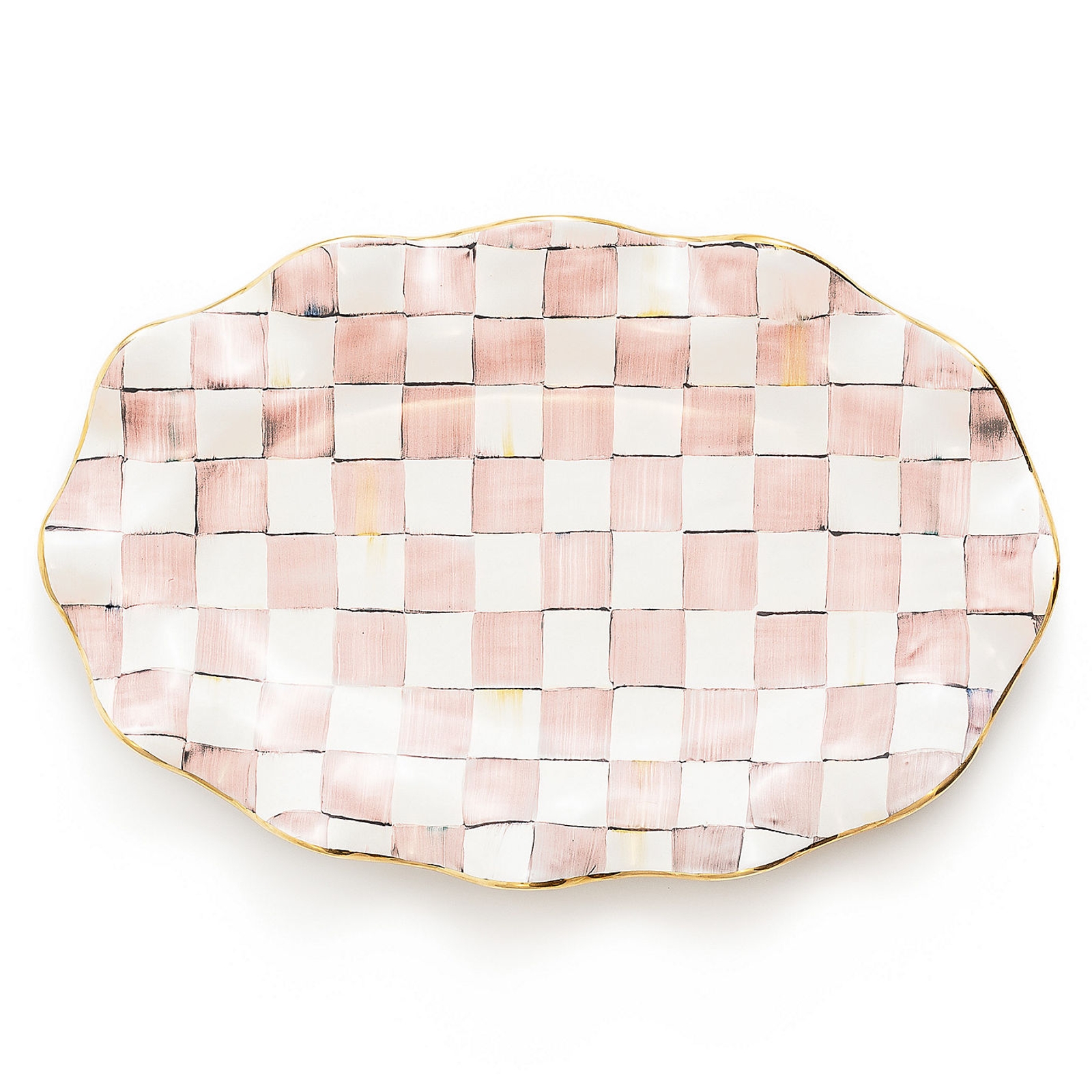 Блюдо овальное 28x41 см Rosy Check 12821-740