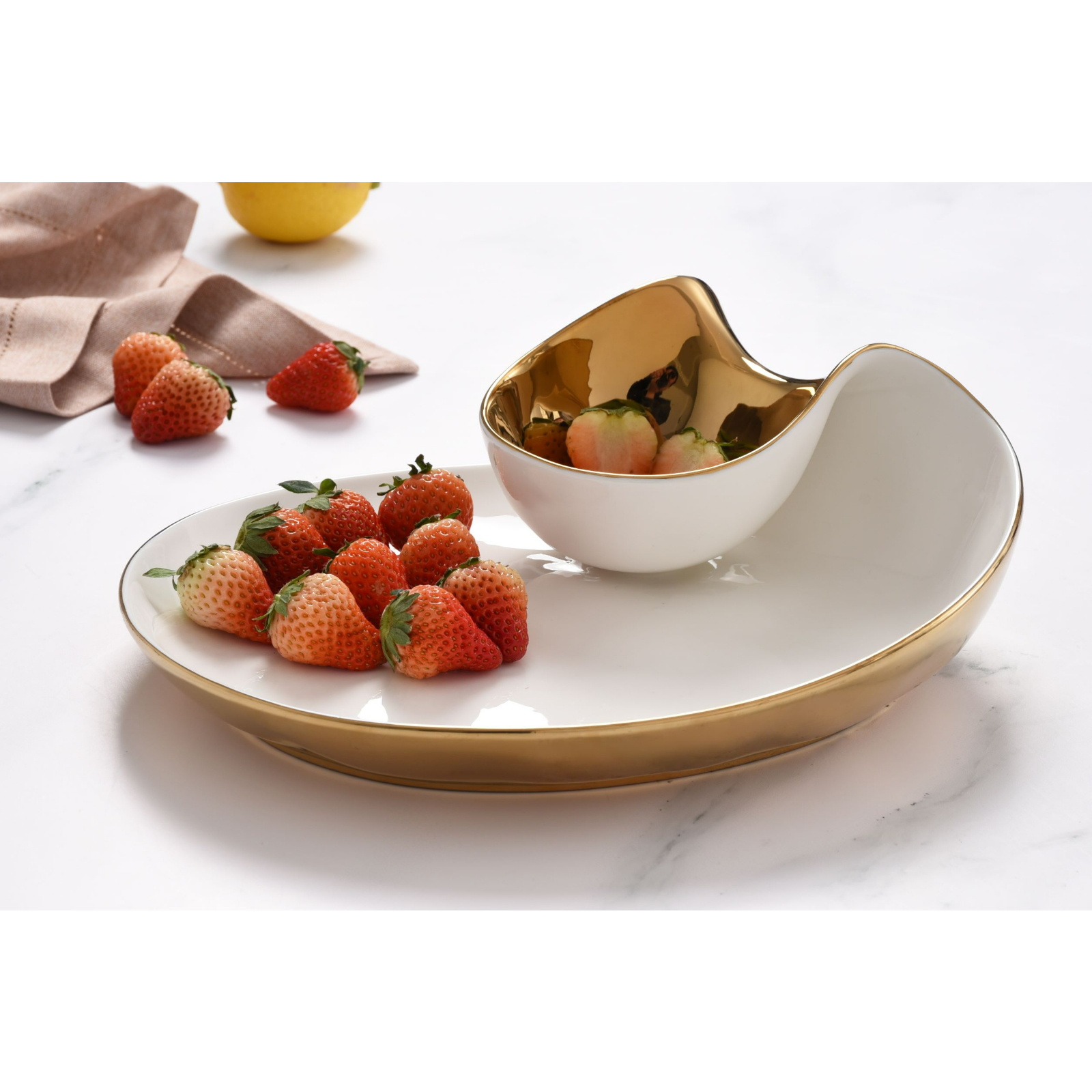 Блюдо сервировочное Chip & Dip Moonlight MON2757WG