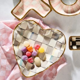 Блюдо сервировочное Heart sterling check 11035-540