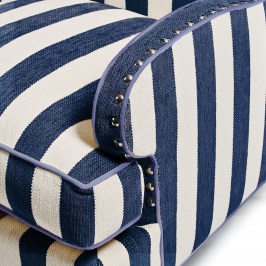 Кресло Marquee Chenille Navy Stripe 247-4004