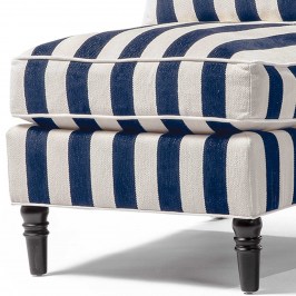 Кресло Marquee Navy Stripe Chenille Armless 247-4601