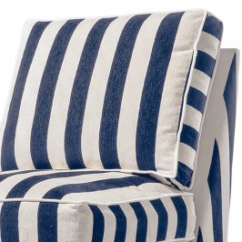 Кресло Marquee Navy Stripe Chenille Armless 247-4601