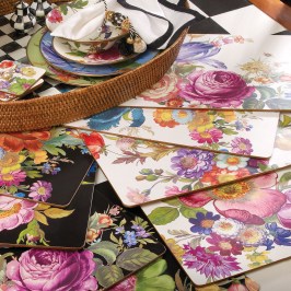 Набор подставок под тарелки 4 шт. пробка Flower Market 32612