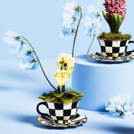 Декор Courtly Check Teacup Pansy 35514-1948