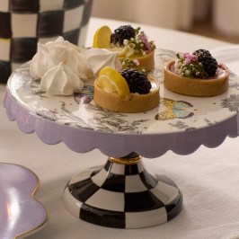 Блюдо сервировочное на подставке 20 см. Butterfly Toile 35514-2100
