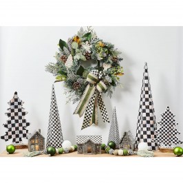 Декор новогодний  2 шт. Courtly Check forest trees 35800-1034