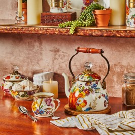 Горшочек с крышкой белый Flower Market 89223-95