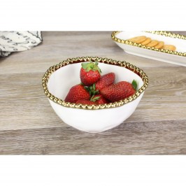 Чаша сервировочная 13 × 14 × 7 Golden Salerno CER1717WG