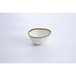 Чаша сервировочная 13 × 14 × 7 Golden Salerno CER1717WG
