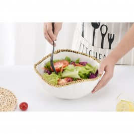 Чаша сервировочная 27 х 27 х 13 Golden Salerno CER1721WG