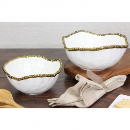 Чаша сервировочная 27 х 27 х 13 Golden Salerno CER1721WG