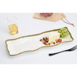 Блюдо сервировочное 48 × 12 × 3 Golden Salerno CER2109WG