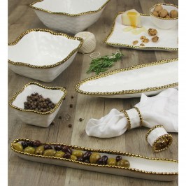 Блюдо сервировочное 48 × 12 × 3 Golden Salerno CER2109WG