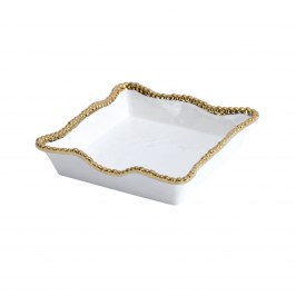 Блюдо-салфетница 21 х 21 х 5 Golden Salerno CER2212WG