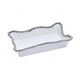 Блюдо-салфетница 25 × 17 × 7 Salerno CER2214W
