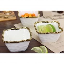 Чаша для закусок 10 х10 х 5 Golden Salerno CER2251WG