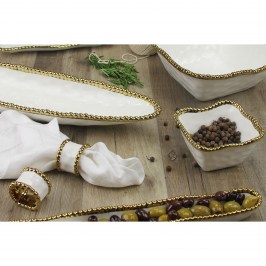 Чаша для закусок 10 х10 х 5 Golden Salerno CER2251WG