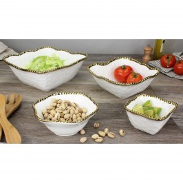 Чаша для закусок 10 х10 х 5 Golden Salerno CER2251WG