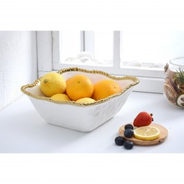 Салатник 22 × 22 × 9 Golden Salerno CER2252WG