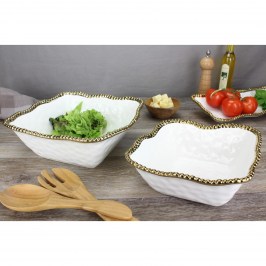 Салатник 29 × 28 × 11 Golden Salerno CER2253WG