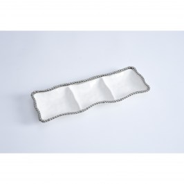Блюдо для закусок тройное SALERNO CER2426W