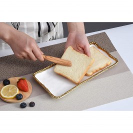 Поднос сервировочный 25 х 13 Golden Salerno CER2431WG