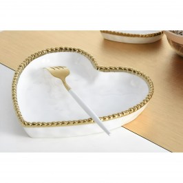 Блюдо 18 × 18 Heart CER2642WG