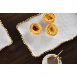 Блюдо прямоугольное 36 × 23 Golden Salerno CER2714WG