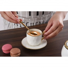 Чашка с блюдцем Golden Salerno CER2715WG