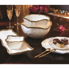 Чаша сервировочная 22 х 22 х 13 Golden Salerno CER1719WG