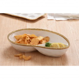 Блюдо двухсекционное Golden Salerno CER2569WG