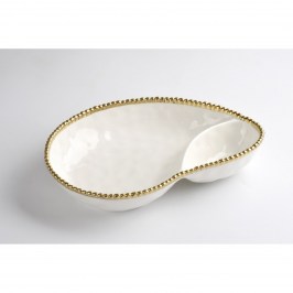 Блюдо двухсекционное Golden Salerno CER2569WG