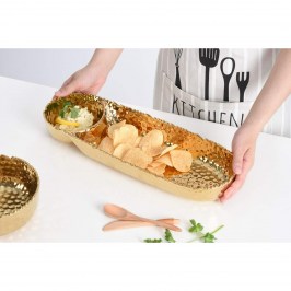 Блюдо Chip & Dip Golden Millennium CER2586G