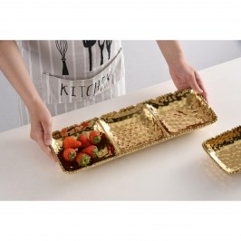 Блюдо для закусок тройное Golden Millennium CER2736G