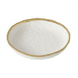 Блюдо сервировочное 25х5 Golden Salerno CER2847WG