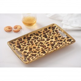 Блюдо с ручками 30 × 19 × 3 Animal Print в подарочной упаковке LEO4019G