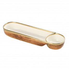 БЛЮДО CHIP & DIP 40 × 13 × 5  Madera MAD4009G