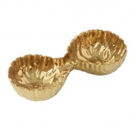Блюдо двойное 36 × 15 × 8 Mascali D’oro MAS2888G
