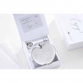 Чаша с ложкой набор подарочный Apple SET2018